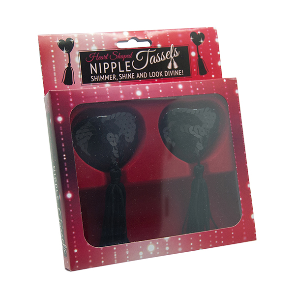 Nipple Tassels – BLACK HEARTS – The Diabolical Gift People