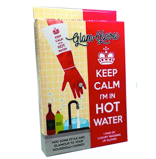 Washing Up Gloves – Keep Calm I'm in Hot Water – The Diabolical Gift People